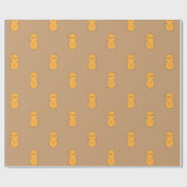 Cute Peanut Pattern Cadeaupapier (Vlak)