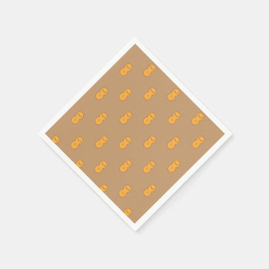 Cute Peanut Pattern Servet (Hoek)