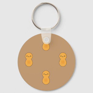 Cute Peanut Pattern Sleutelhanger