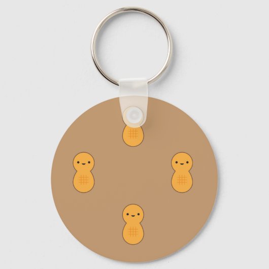 Cute Peanut Pattern Sleutelhanger (Voorkant)