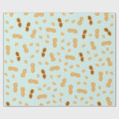 Cute Peanut Wrapping Paper Cadeaupapier (Vlak)