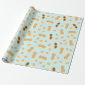 Cute Peanut Wrapping Paper Cadeaupapier (Uitgerold)