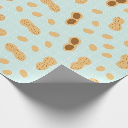 Cute Peanut Wrapping Paper Cadeaupapier (Hoek)
