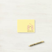 Cute Peanuts Nuts Over You Pun Love Humor Post-it® Notes (Op bureau)