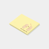 Cute Peanuts Nuts Over You Pun Love Humor Post-it® Notes (Schuin)