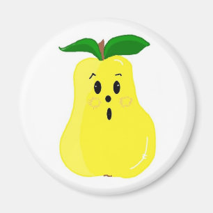 Cute Pear Face Magneet