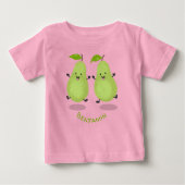 Cute pear pair cartoon illustratie (Voorkant)