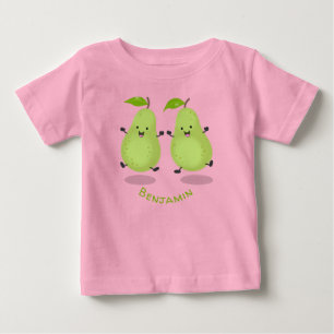 Cute pear pair cartoon illustratie