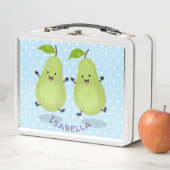 Cute pear pair cartoon illustratie (In situ)