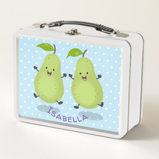 Cute pear pair cartoon illustratie (Voorkant)