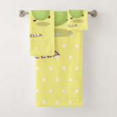 Cute pear pair cartoon illustratie bad handdoek (Insitu)