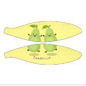 Cute pear pair cartoon illustratie basketbal (Panelen)