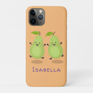 Cute pear pair cartoon illustratie Case-Mate iPhone case