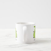 Cute pear pair cartoon illustratie espresso kop (Achterkant)