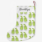 Cute pear pair cartoon illustratie kleine kerstsok (Achterkant)