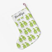 Cute pear pair cartoon illustratie kleine kerstsok (Achterkant (Hangend))