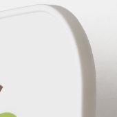 Cute pear pair cartoon illustratie pickleball paddle (Links Detail)