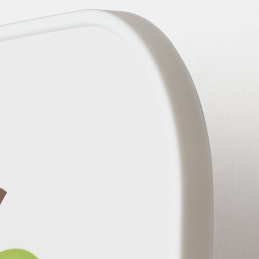 Cute pear pair cartoon illustratie pickleball paddle (Links Detail)