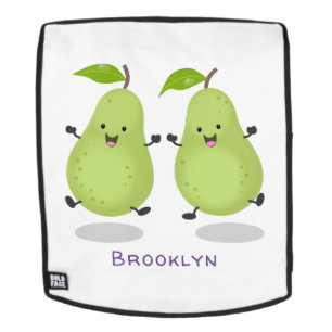 Cute pear pair cartoon illustratie rugtassen