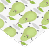 Cute pear pair cartoon illustratie tafelkleed (Gekanteld)