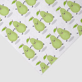 Cute pear pair cartoon illustratie tissuepapier (Detail)