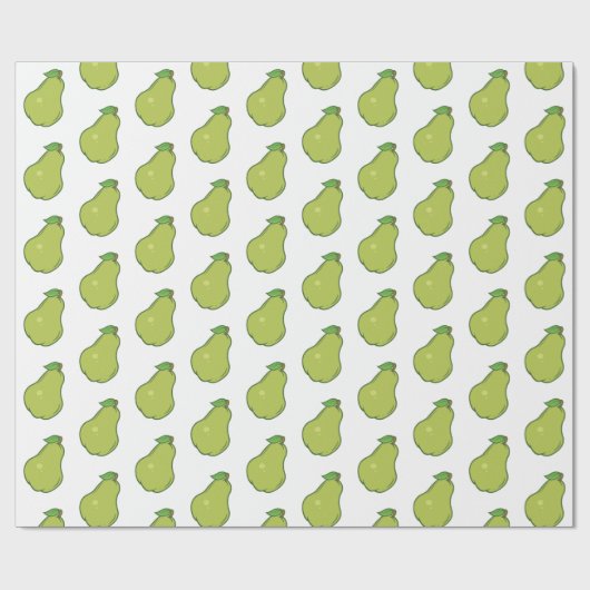 Cute Pear Pattern Cadeaupapier (Vlak)