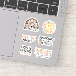Cute Pediediatric Neurse Sticker Pack, Peds Nursin