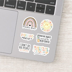 Cute Pediediatric Neurse Sticker Pack, Peds Nursin