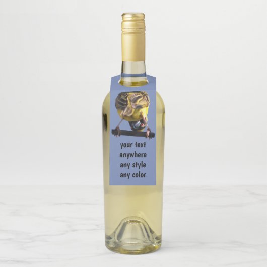 Cute Peek a Boo birdie Flessenhanger (Op fles)