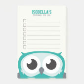 Cute Peekaboo Owl om lijst te doen Post-it® Notes (Voorkant)