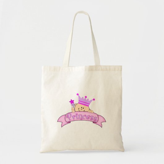 Cute Peeking Baby Princess Tote Bag (Voorkant)