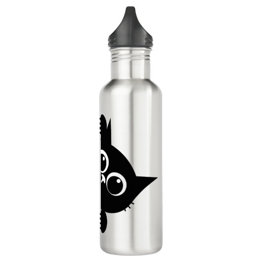 Cute Peeking Cat Design Water Bottle Waterfles (Links)