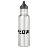 Cute Peeking Cat Design Water Bottle Waterfles (Rechts)