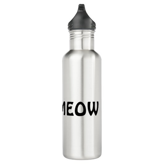 Cute Peeking Cat Design Water Bottle Waterfles (Rechts)