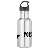 Cute Peeking Cat Design Water Bottle Waterfles (Voorkant)