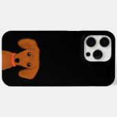 Cute Peeking Dachshund Puppy Wiener Hondenliefhebb Case-Mate iPhone Case (Achterkant (horizontaal))