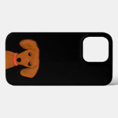 Cute Peeking Dachshund | Wiener Dog Puppy Doxie Case-Mate iPhone Case (Achterkant (horizontaal))