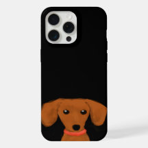 Cute Peeking Dachshund | Wiener Dog Puppy Doxie