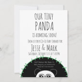 Cute Peeking Panda Baby shower Kaart (Voorkant)