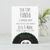 Cute Peeking Panda Baby shower Kaart (Staand voorkant)