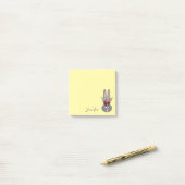 Cute Peeping Paaspaasgeel, gepersonaliseerd Post-it® Notes (Op bureau)