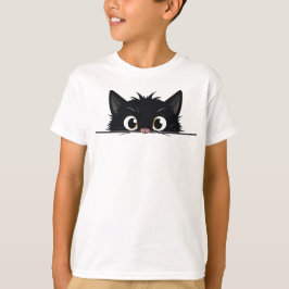Cute Peking Black Cat T-shirt