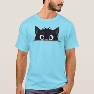 Cute Peking Black Cat T-shirt