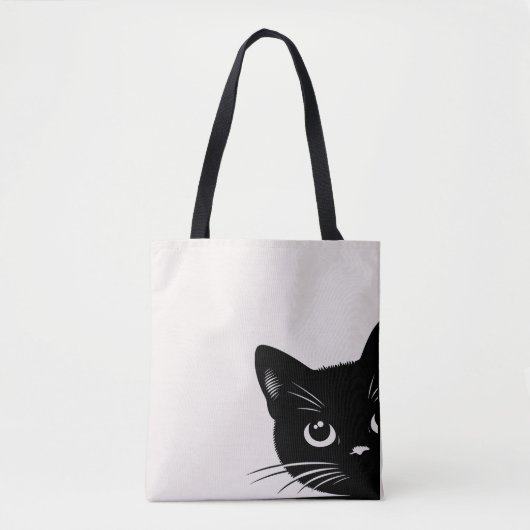 Cute Peking Black Cat Tote Bag (Voorkant)
