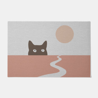 Cute Peking Cat Doormat | Sunset Deurmat Decor 