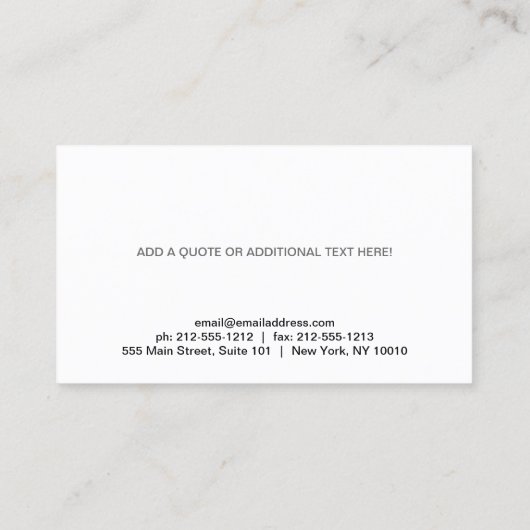 Cute Peking Pup Visitekaartje (Achterkant)