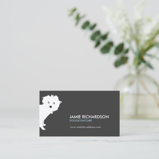 Cute Peking Pup Visitekaartje (Staand voorkant)