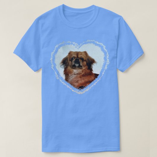 Cute Pekingese dog T-shirt (Design voorkant)