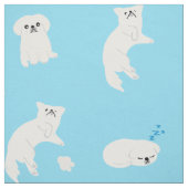Cute Pekingese Printed Pattern Fabric Stof (Swatch)