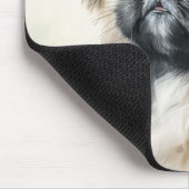 Cute Pekingese puppy Waterverf Painting Muismat (Hoek)